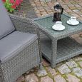 Paris Garden Imperial Companion Set - 2 Seater - Grey - Rattan