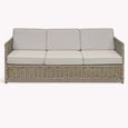 Harting Outdoor 3 Seater Sofa Light Rattan