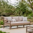 Sandridge Outdoor 3 Seater Sofa Natural Acacia Wood