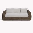 Skala Outdoor 3 Seater Sofa Dark Rattan