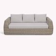 Skala Outdoor 3 Seater Sofa Light Rattan