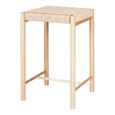 Abano Large Stool - Square - Wicker - Natural