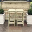 Churnet Valley Timber Wood Garden Barstool - Set of 2