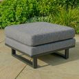 Ethos Garden Footstool - Zinc Grey