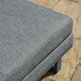 Ethos Garden Footstool - Zinc Grey