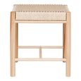 Abano Small Stool - Square - Wicker - Natural