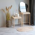 Abano Small Stool - Square - Wicker - Natural