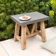 Chilford Outdoor Stool Grey Slate