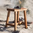 St Mawes Outdoor Stool Reclaimed Teak Wood