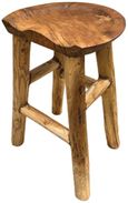 Teak Root Comfy Stool