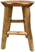 Teak Root Comfy Stool