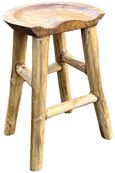 Teak Root Comfy Stool