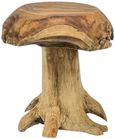Teak Root Stool - Mushroom - Rounded