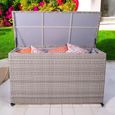 Garden Storage Box - Natural - 826L - Rattan Weave