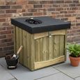 Churnet Valley Parcel Timber Wood Garden Storage Box