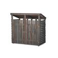 Aldsworth Outdoor Bin Store Double Natural Wood