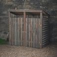 Aldsworth Outdoor Bin Store Double Natural Wood