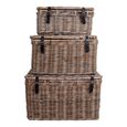 Depok Storage Trunk - Set of 3 - Kubu Rattan