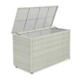 Oxford Garden Storage Box - Grey Rattan