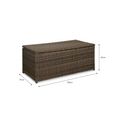 Skala Outdoor Storage Box Large Dark Rattan