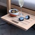 Roma Garden Sun Lounger - Pull-Out Side Table