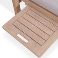 Roma Garden Sun Lounger - Pull-Out Side Table