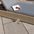 Wentworth Garden Sunlounger - Manual - Beige - Rattan
