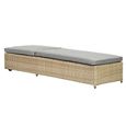 Wentworth Garden Sunlounger - Manual - Beige - Rattan