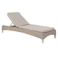 Hazelmere Stacking Sunbed - Fixed - Garden - Natural Weave