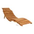 Arrieta Garden Sun Lounger - Natural - Teak Wood