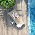 Allure Garden Sunlounger - Oatmeal