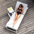 Allure Garden Sunlounger - Oatmeal