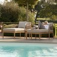 Porto Garden Double Sunlounger Set - Sandstone