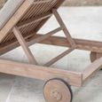 Porthallow Outdoor Lounger Natural Acacia Wood