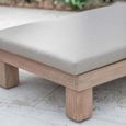 Porthallow Outdoor Lounger Natural Acacia Wood