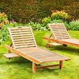 Winchcombe Outdoor Teak Sun Lounger