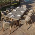 Martinique Garden Dining Set - 8 Seater - 230cm - Light Brown