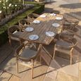 Porto Garden Dining Set - 8 Seater - 240cm - Sandstone