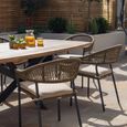 New Bali Oval Garden Dining Set - 8 Seater - 240cm - Sandstone