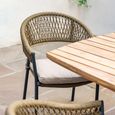 New Bali Oval Garden Dining Set - 8 Seater - 240cm - Sandstone