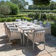 Milan Garden Dining Set - 8 Seater - 220cm - Cool Linen