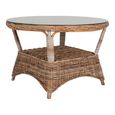 Larisa Garden Dining Set - 4 Seater - Round - Kubu Rattan