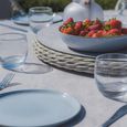 Oxford Heritage Round Garden Dining Set - 6 Seater - 150cm - Lazy Susan & Ice Bucket - Ceramic Top - Grey Rattan
