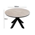 Bali Dining Set - 4 Seater - 120cm - Round - Ceramic Top - 4 Rope Chairs