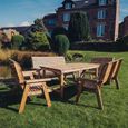 Churnet Valley Redwood 10 Seater Garden Dining Set