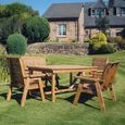Churnet Valley Redwood 6 Seater Garden Dining Set