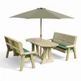 Churnet Valley Ergo Redwood 4 Seater Garden Set