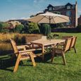 Churnet Valley Redwood 10 Seater Garden Dining Set