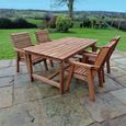 Churnet Valley Redwood 4 Seater Garden Dining Set