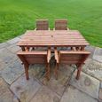 Churnet Valley Redwood 4 Seater Garden Dining Set
